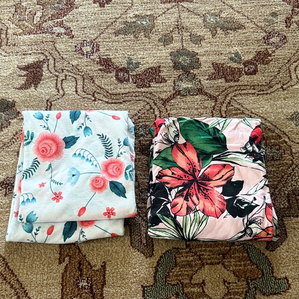 Two yards jersey knit from hobby lobby floral